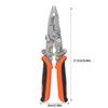 12 in 1 Foldable Wire Stripping Pliers Crimper Cable Cutter Crimping Pliers Terminal Wire Stripping Shearing Cutting