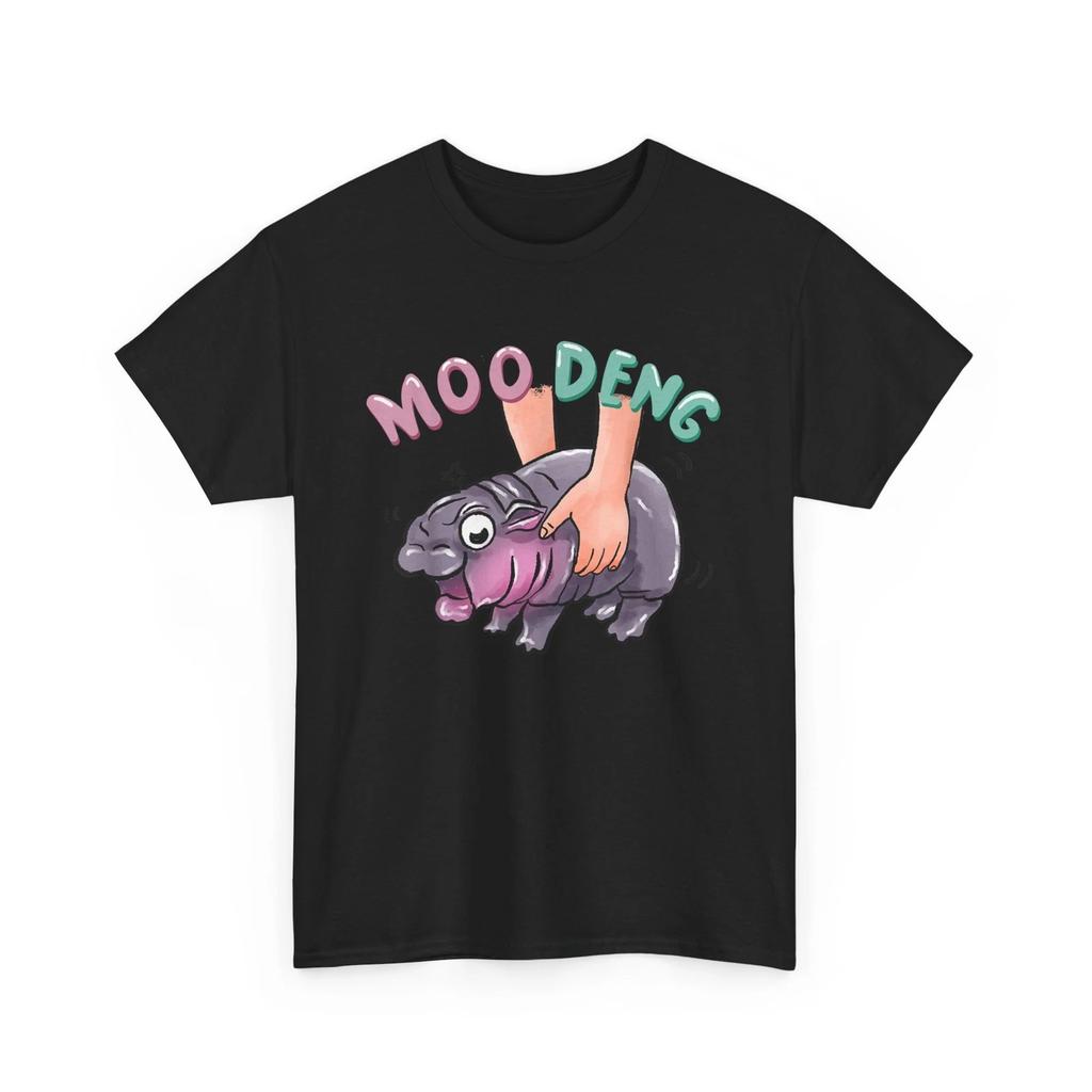 Cute Baby Pygmy Hippo MooDeng Bouncy Pig T-Shirt