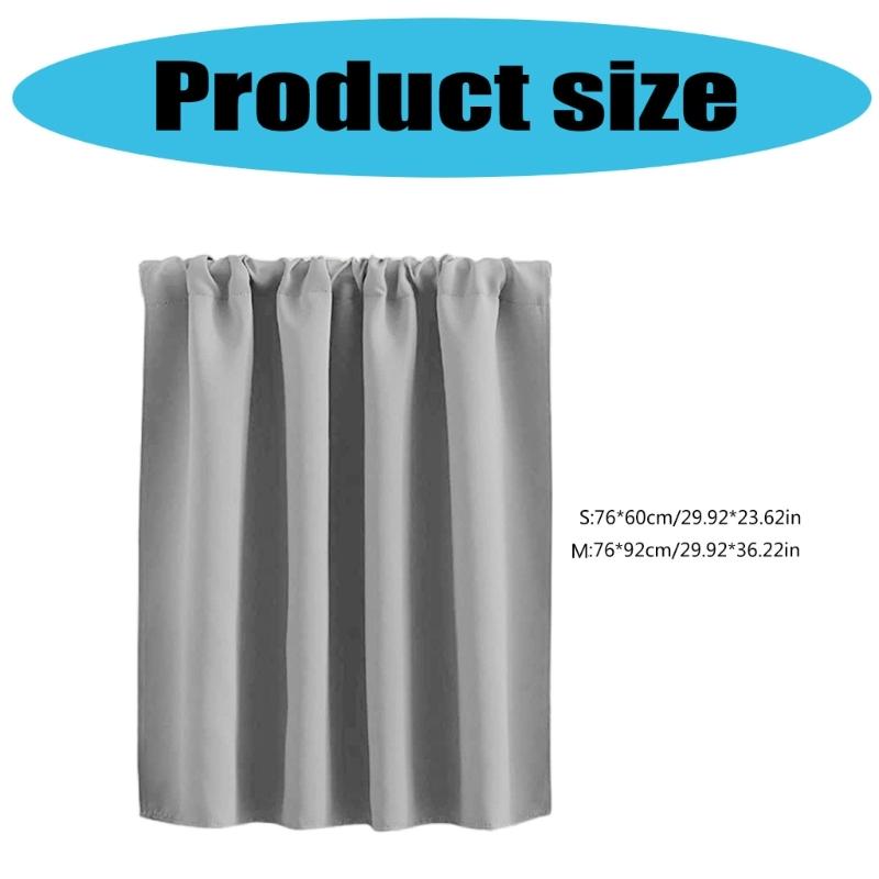 blackouts Curtain Short Panels Window Treatments for Small Window Thermals Insulation Rod Pocket