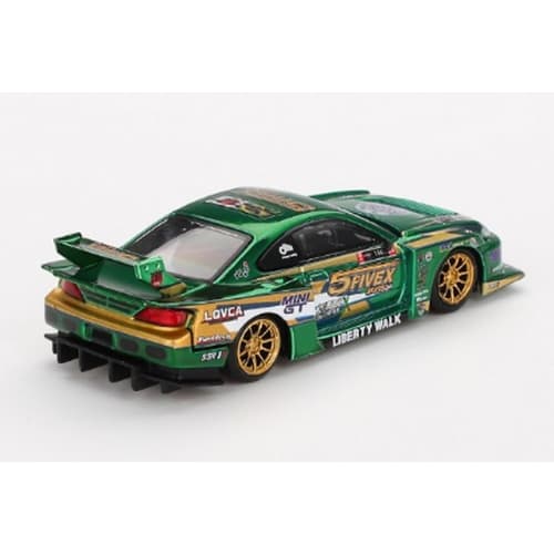 MINI GT 1/64 Scale Nissan LB-Super Silhouette Silvia S15 2024 LBWK Fausto Racing (Right-Hand Drive) Finished Model MGT00858-R