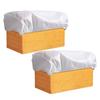 2pcs Drawstring Square Planter Winter Frost Protection Cover Elastic Hem Plant Cold Protection Cover