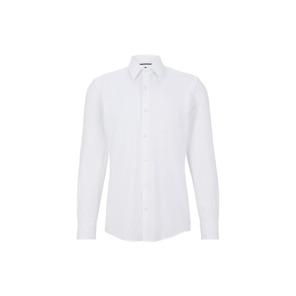 Boss HUGO BOSS Long Sleeved Stretch Jersey Shirt 50490393-100