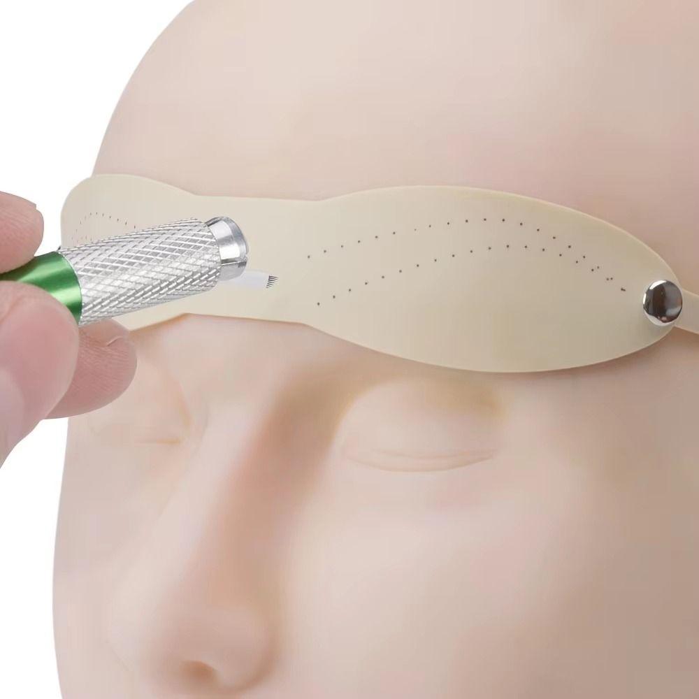 3Pcs Wearable Eyebrow Tattoo Practice Tool Reusable Fake Skin for Tattoo  For Beginner