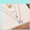 Stunning Titanium Steel Double Layer Butterfly Necklace For Women Elegant Minimalist Design