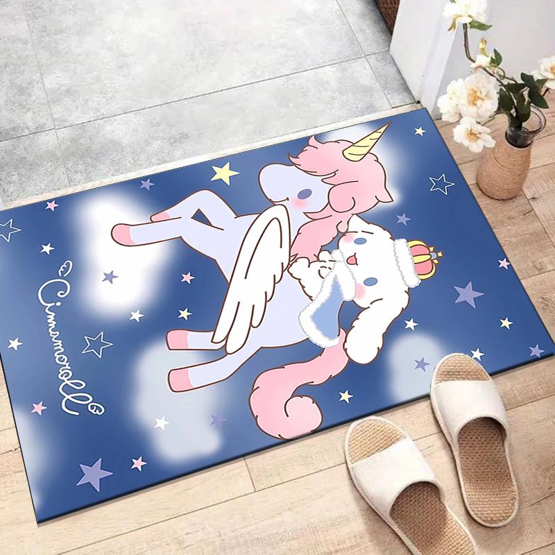 1pc Sanrio Cinnamoroll3 Design Printed Area Rug Carpet for Bedroom Living Room Home Decor Rugs Mat Non Slip Mat Rug for Bedside