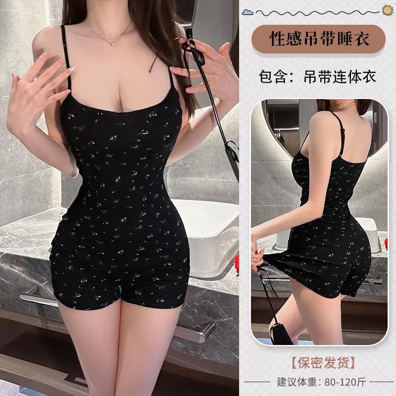 

Сексуальное белье Сексуальный цветочный стиль чистого желания Облегающий комбинезон черный с высокой талией детки подтяжки One size fits all [Wear weight: within 65kg] чёрный