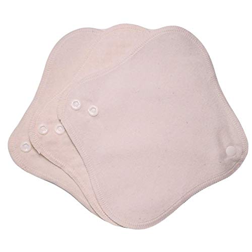 Sweet Cotton Cloth Sanitary Napkins, Flannel Liner Set of 3, 100% Cotton Panty Liners, Made in Japan (Strawberry Chocolate)