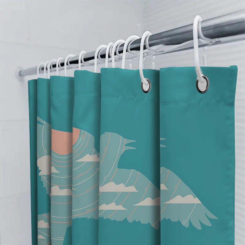 Bird Shower Curtain Nature Forest Birds Pattern Bathroom Decor Rustic Woodland Shower Curtain Farmhouse Home Decor Vintage Showe