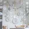 6Pcs/Set Hollow Christmas 3D Paper Snowflake Pendant Three-dimensional Christmas Decorations  Gifts