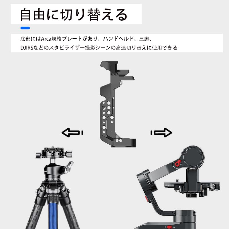 SIUTATDSH Camera Cage for Nikon Z8 Super Cold Shoe Arri Compatible Screw Arca Plate Included Camera, Expandable, Built-in Mount, Holes,
