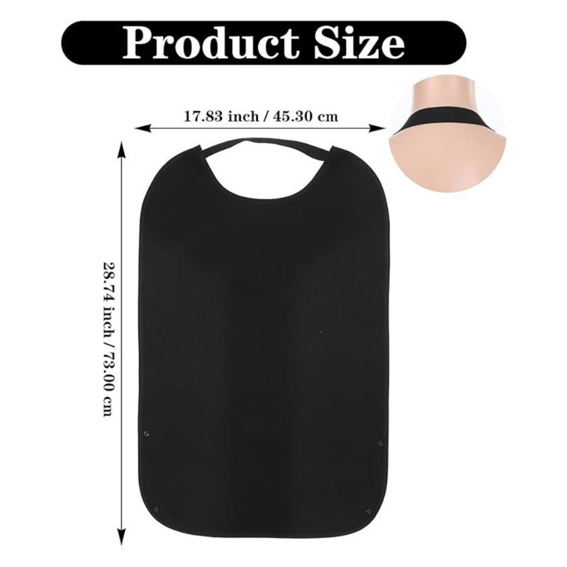 Washable and Easy to Clean Adult Bib for Seniors Waterproof Full Protections Comfortable Polyester Design