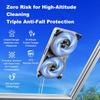 Window Cleaning Robot LIECTROUX G8, High Speed,Double Water Spray,Ultra-thin Window Cleaner, Electric Glass Washer,AI Route
