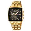 Shike Mei Men's Multifunctional Chronograph Watch - Waterproof, Luminous, Calendar, Steel Strap.