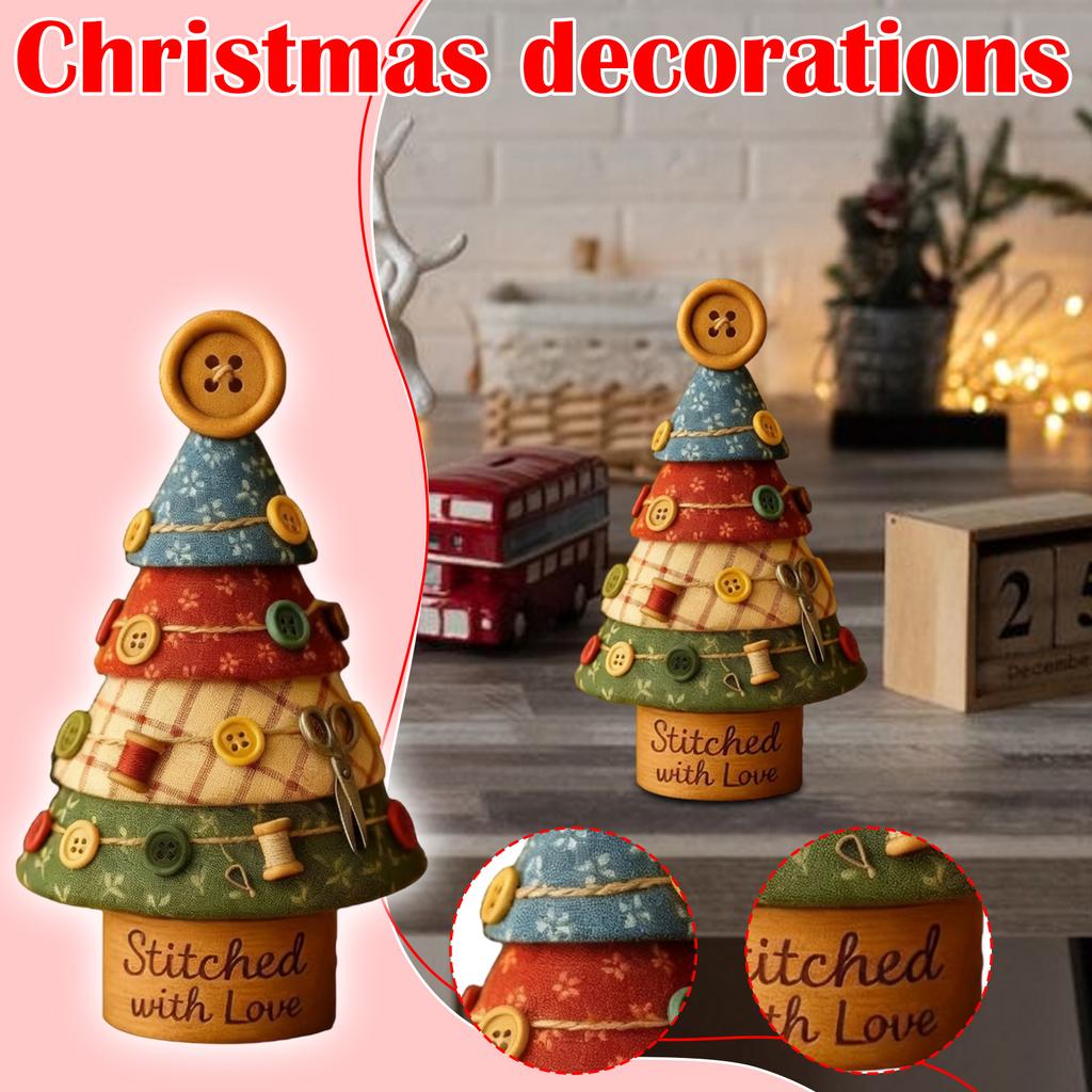 Hand Sewn Christmas Trees Are Suitable For People Who Like Handicrafts, Fabrics Or Christmas-themed Items