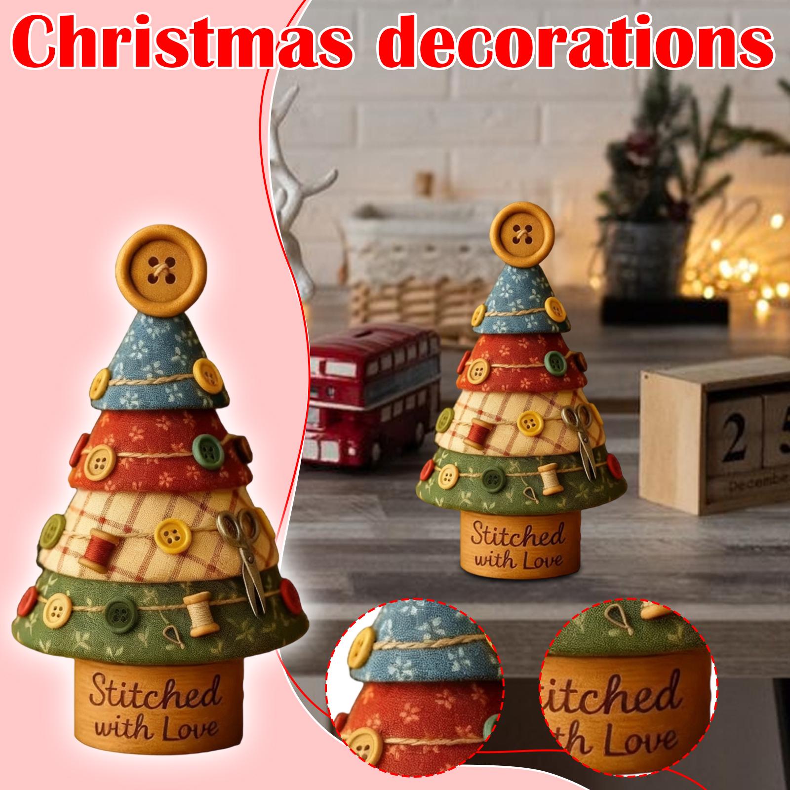 

Сшитые вручную рождественские елки подходят для людей, которые любят рукоделие, ткани или предметы на рождественскую тематику. One Size белый