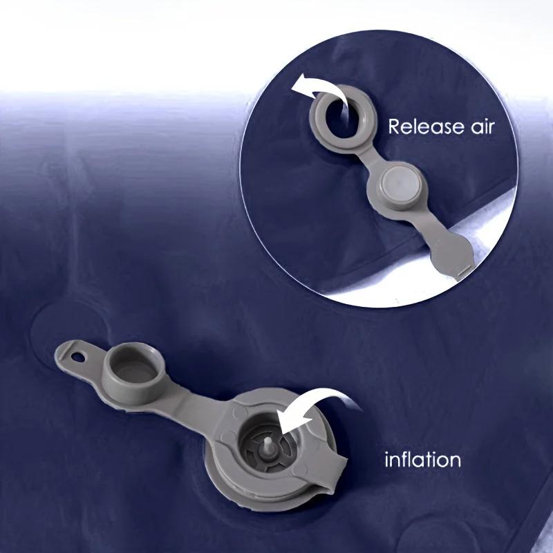 Double Layered Self-Inflating Camping Air Pad Rectangular 2Person TPU Sleeping Mat Portable Moisture-Proof Nylon for Outdoor Use