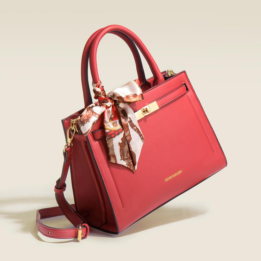Red Wedding Bag Female Bride Wedding Large-Capacity Bag Female Niche Light Luxury Usually Available Shoulder Portable Platinum Bag