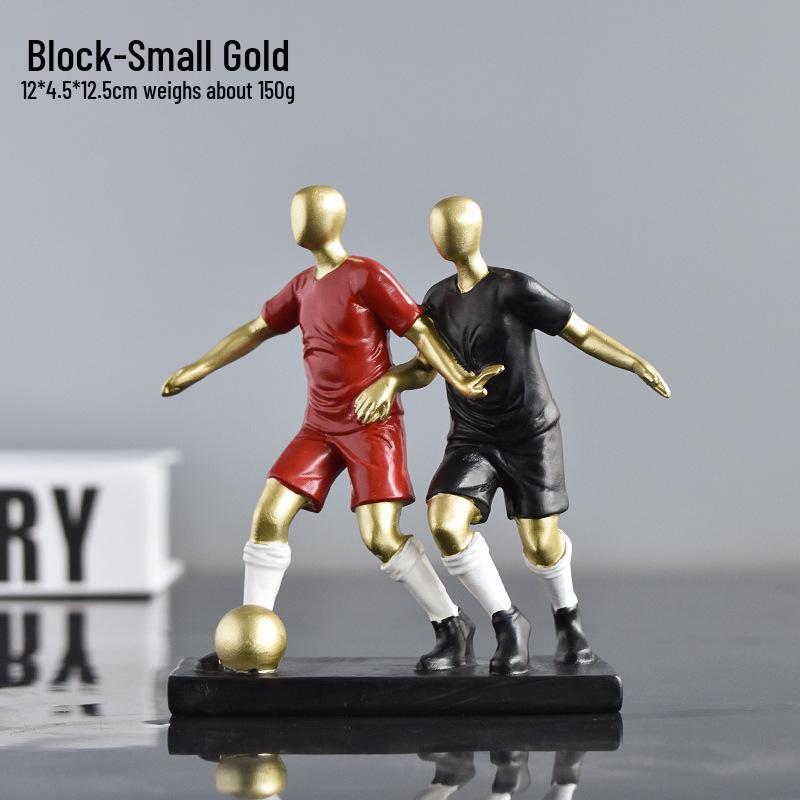 Elegant Mini Football Player Figurine for Home Decor
