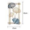 Wandbehang aus Schmiedeeisen, Ornament aus Metall, Ginkgoblatt, Wandanhänger für Wohnzimmer, Schlafzimmer, Pflanze, Palme, Ahornblätter, Heimdekoration