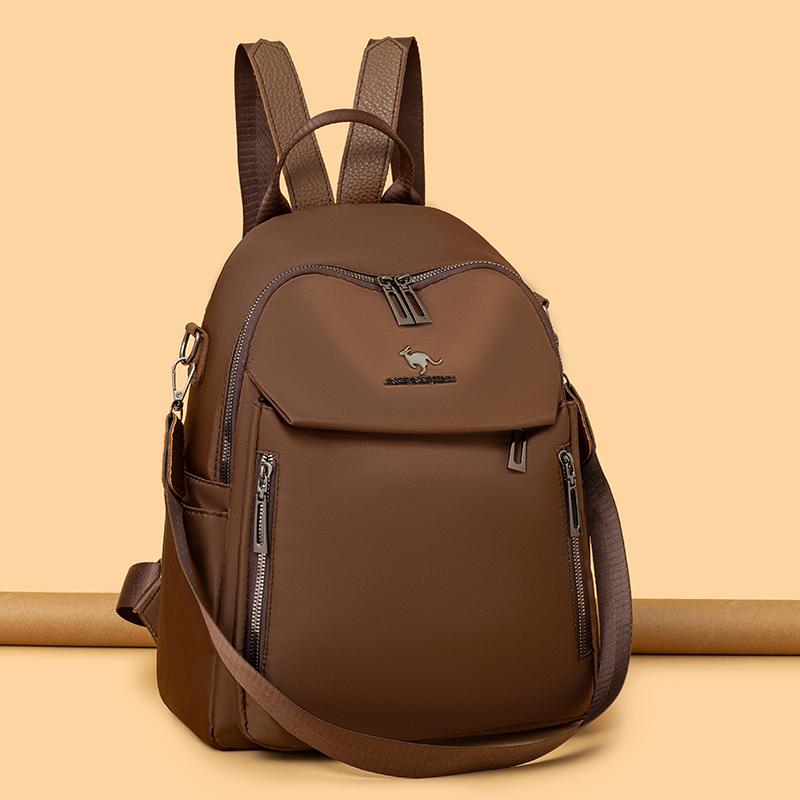 Nylon Backpack Women's Commuter Dual-Purpose Shoulder Bag Large Capacity Travel Backpack