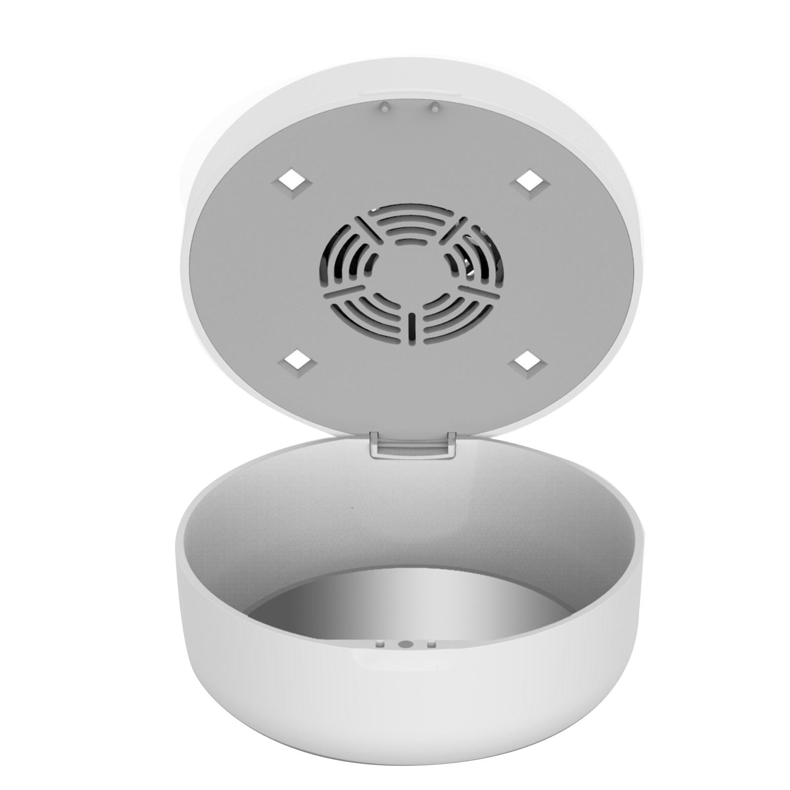 

Braces Cleaning Case Cleans and Removes Odors Mouth Guard Jewelry Headphones Items Cleaning Case Built in Fan and Vents белый