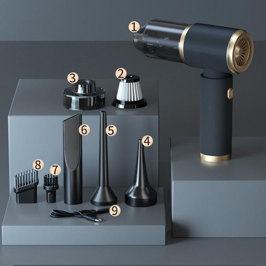 

Многофункциональный беспроводной ручной пылесос с USB-зарядкой и мощным всасыванием, портативный мини-инструмент для уборки дома и автомобиля