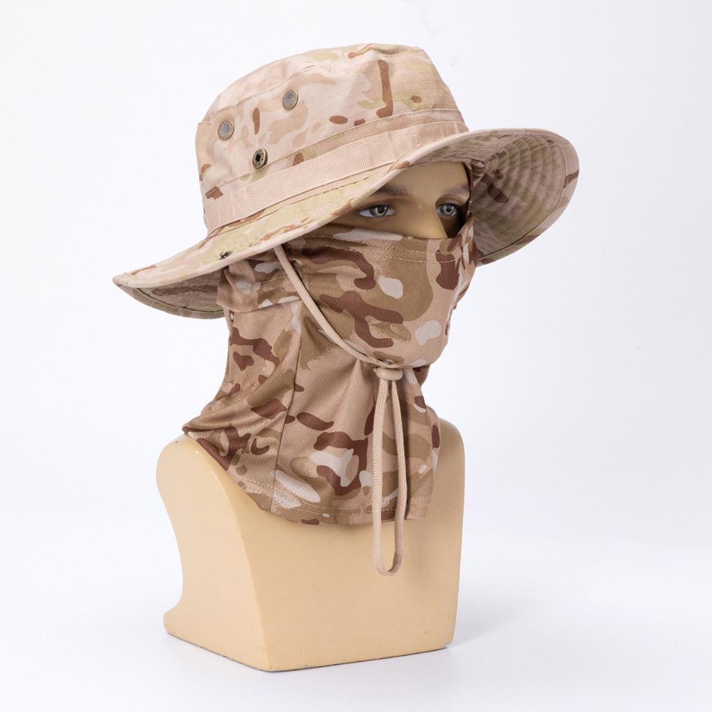 2 Stück Sturmhaube Skimaske Camouflage Fischerhut Anzug für Damen Herren Faltbarer Weicher Hut Outdoor Jagd Angeln Skifahren Radfahren Breit