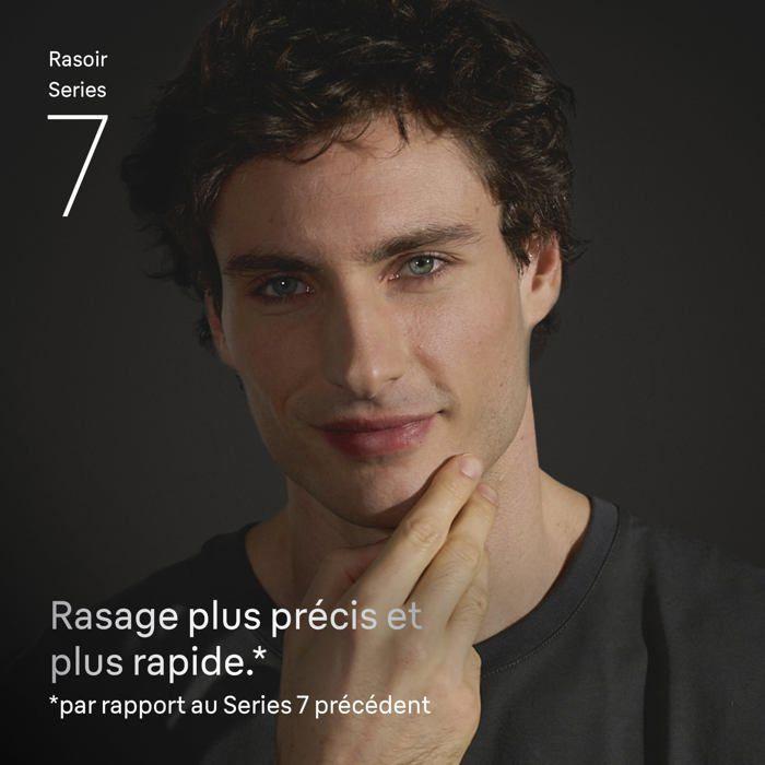 Rasoir électrique homme - Braun - Series 7 72-C7200CC - Rasage de près - Tête Flex 360° - 3 modes de rasage