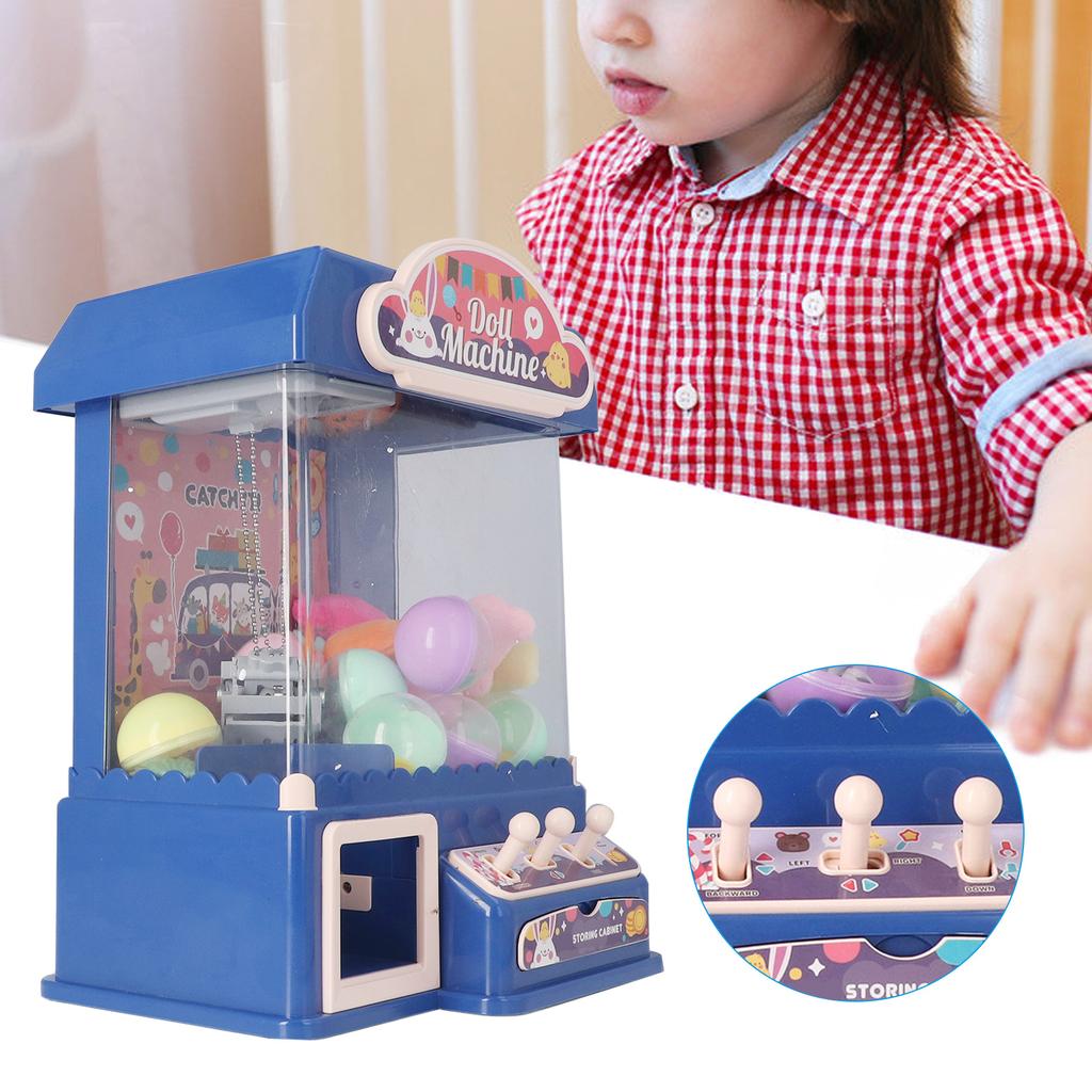 Doll Grabber Machine Cool Light Music Electric Eggshell Grabber Game Toy for Party