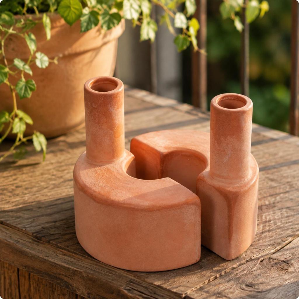 Porous Plant Water Seepage Device | Effortless top inlet Opening, Terracotta Watering Device, for