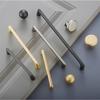 Gold Furniture Door Handles Black Kitchen Cabinet Drawer Knobs Zinc Alloy Cupboard Pulls Hardware