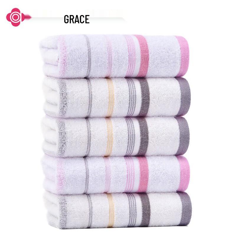Jieliya Soft Absorbent Combed Cotton Towel 3-Pack