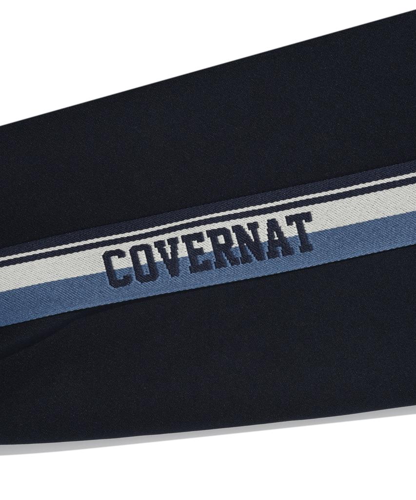 COVERNAT Retro Track Hoodie Zip-Up Navy
