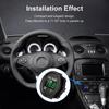 DC 12V 24V Waterproof Car Voltmeter LED Digital Display Panel Round Voltage Gauge for Car Motorcycle Truck Boat ATV UTV
