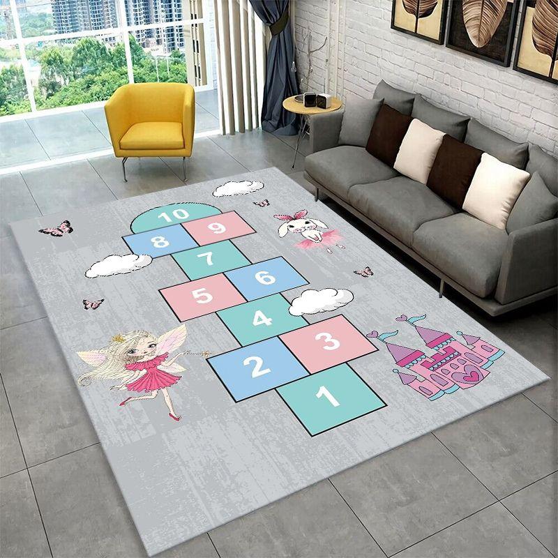 Gioco dell'Oca Animale Divertente Giochi Digitali Tappeto Grande Area Tappeto Antiscivolo per Camera da Letto Soggiorno Divano Zerbino Decorazione Casa Tappetino per Pavimento
