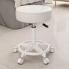 Beauty Rotating Stool with Backrest - Makeup/Barber/Dressing Table Chair with Casters