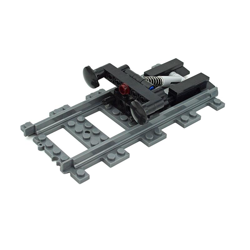 City Train Buffer Strar Stop Parts Train Station Building Blocks MOC Technical Creative Bridge Leduo Assembles Particles Toys