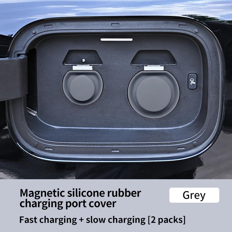 New Energy Vehicle Electric Car Fast Charging Slow Charging Port Protective Cover Pad Magnetic Silicone Waterproof Dustproof Sealing Plug Universal