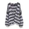 Women's Color Block Loose Knit Cardigan - Casual Long Sleeve Sweater for Autumn & Winter