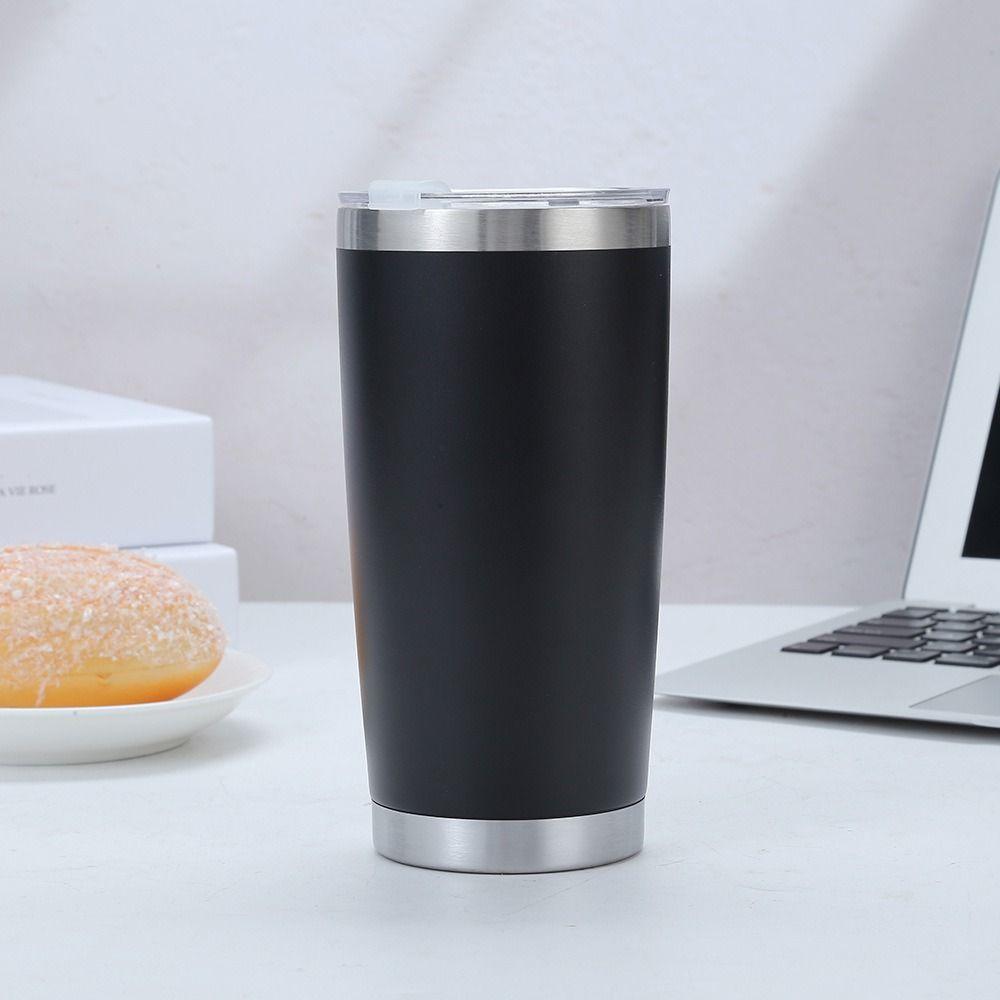 20oz Capacity Travel Insulated Tumbler Double-Walled with Lid Vehicle Mounted Water Bottle Vacuum Insulated Leak Proof