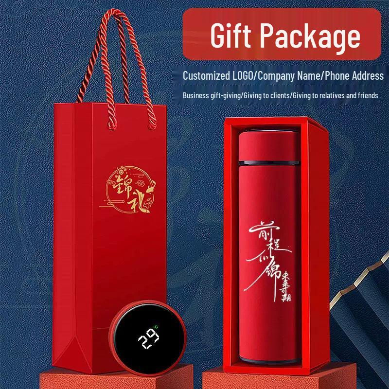 Herren Smarte Anzeige Isolierte Edelstahl-Teekanne mit Sieb