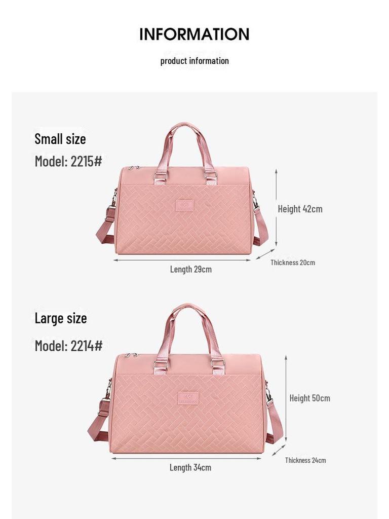 Lightweight, Waterproof Travel Bag – Versatile Short-Distance Luggage, Fashionable Boarding Bag, Large Capacity, Ideal for Maternity Use