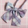 Jk Japanese Plaid Korean Version Of Collar Flower Graduate Female Collar Flower College Wind Streamer Jk Bow Shirt Accessories Sailor Suit