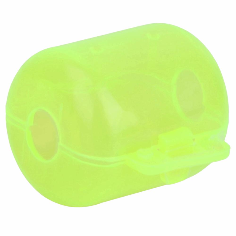 50 Pcs Plastic Squid Lure Hook Case Fluorescent Yellow Hook Cover Case Hook Bait Case  Hook Storage