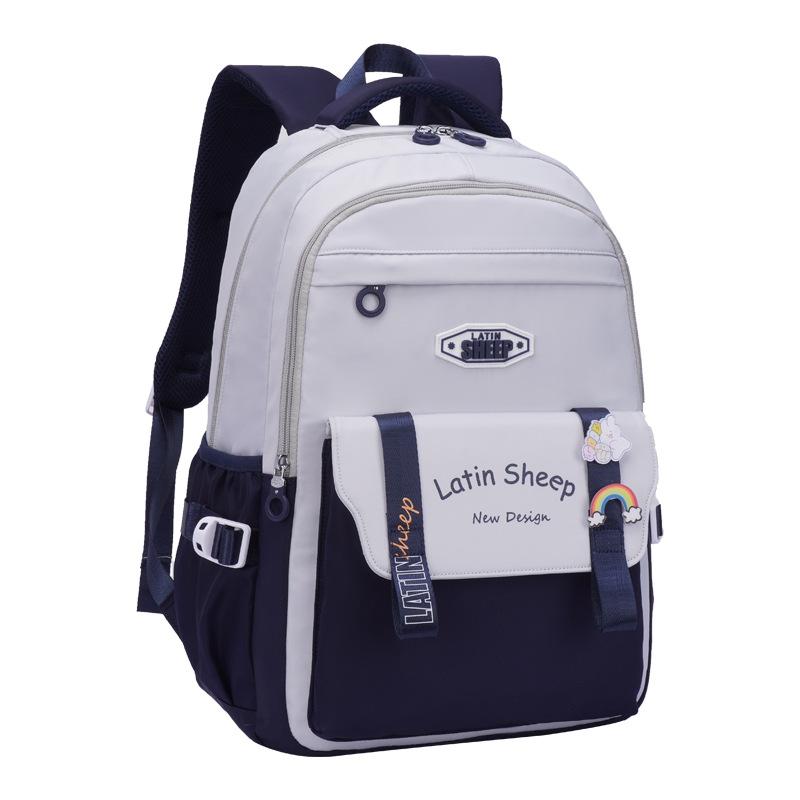 

Elementary school bag Female junior high school student High school student College student travel backpack Large capacity сапфіровий