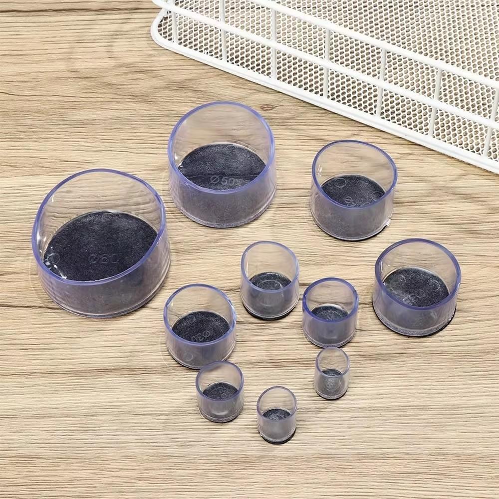 24Pcs Table Chair Leg Protector with Felt Sofa Non-slip Mute Rubber Leg Mat Wood Floor From Scratches Floor Protectors Pads