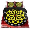 Dart Board Duvet Cover Set,Dartboard Bedding Sets Skin-Friendly Lightning And Flame Comforter Cover Set Full Queen Size