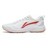 Li Ning Fuyiao Chaussures de Course Basses Antidérapantes Résistantes à l'Usure pour Femmes Chaussures de Course Blanc Rouge ARXT014-5