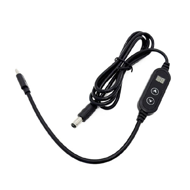 USB C to DC5521 Adapter Cable Charging Cord with 8 Adapter Plugs Optional Supports 5V to 20V for Laptops and More