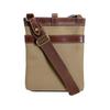 HUNTING WORLD Diagonally hung Shoulder Bag canvas Khaki x Brown unisex Used